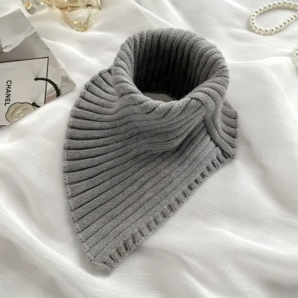 Winter Fashion Autumn Knitted Fake Collar Scarf Women Warm Turtleneck Neck Warmer Detachable Winter Warm Windproof Scarf - Image 4