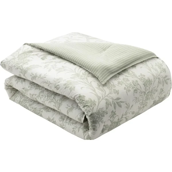 Queen Duvet Cover Set, Reversible Cotton Bedding, Includes Matching Shams with Bonus Euro Shams & Throw Pillows - Image 6