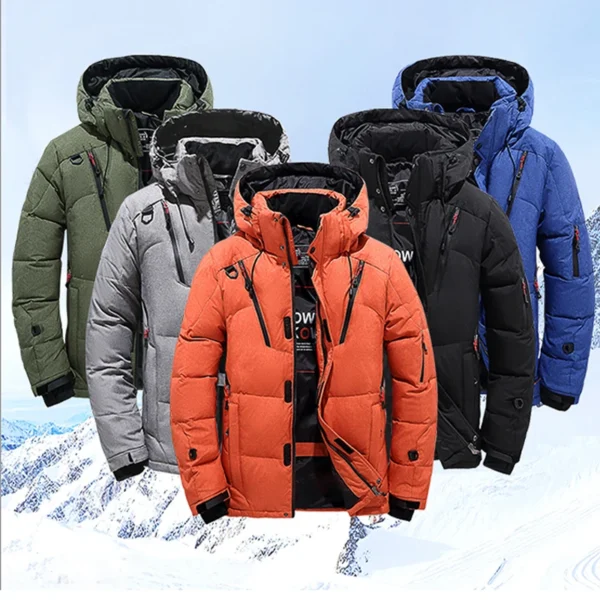 New Thermal Winter Skiing Down Jacket Ski Suit Men Snowboard Bibs Pants Warm Set Male Snowmobile Clothing For Wear Overalls - Image 3