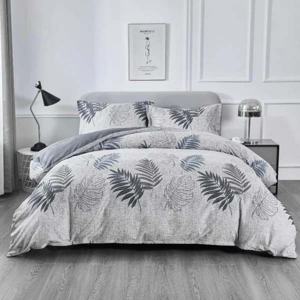 Duvet Cover Set,100% Cotton Comforter Cover with Cover Set,Soft Bedding Set Includes with 3 Piece (2 Pillow Shams,1 Duvet Cover)