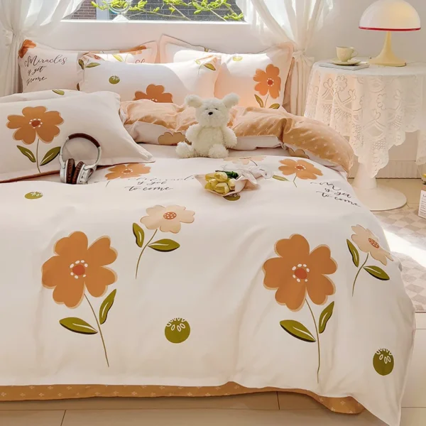 4-piece bedding set comforter set Soft and comfortable for be suited to four seasons Suitable for the room dormitory - Image 3