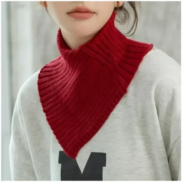 New Fashion Autumn Winter Knitted Fake Collar Scarf Women Warm Turtleneck Neck Warmer Detachable Winter Warm Windproof Scarf - Image 6