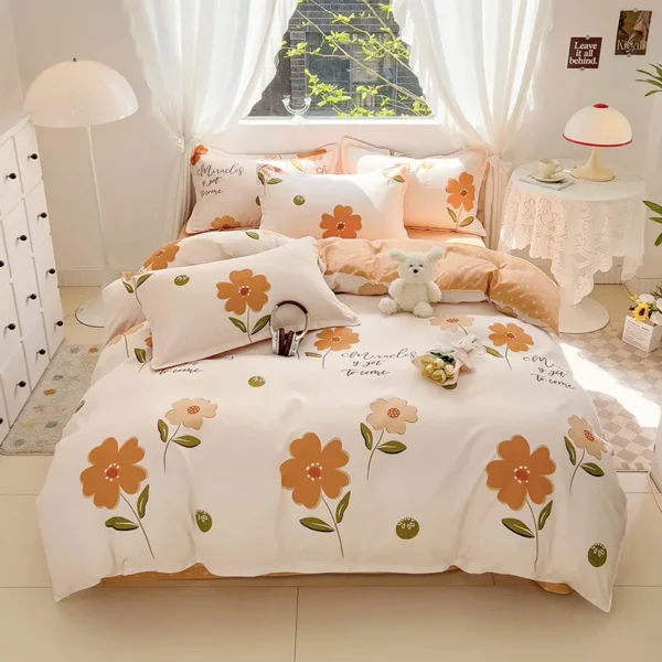 4-piece bedding set comforter set Soft and comfortable for be suited to four seasons Suitable for the room dormitory