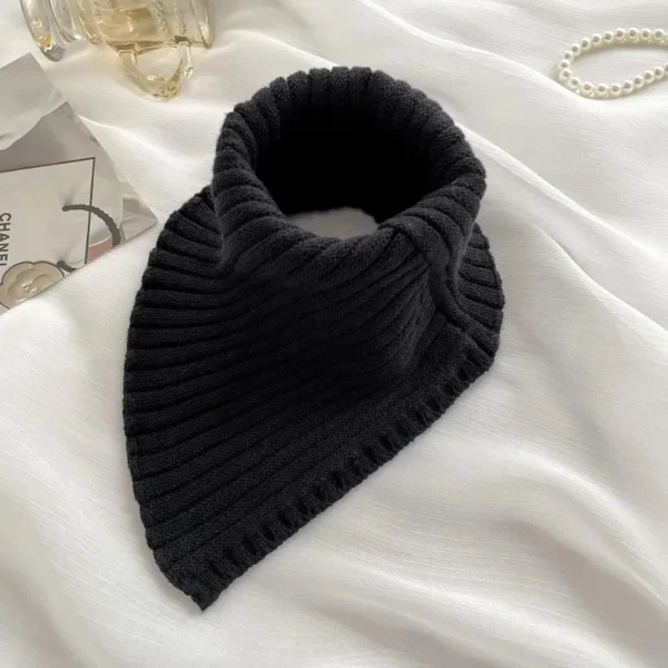 Winter Fashion Autumn Knitted Fake Collar Scarf Women Warm Turtleneck Neck Warmer Detachable Winter Warm Windproof Scarf - Image 3