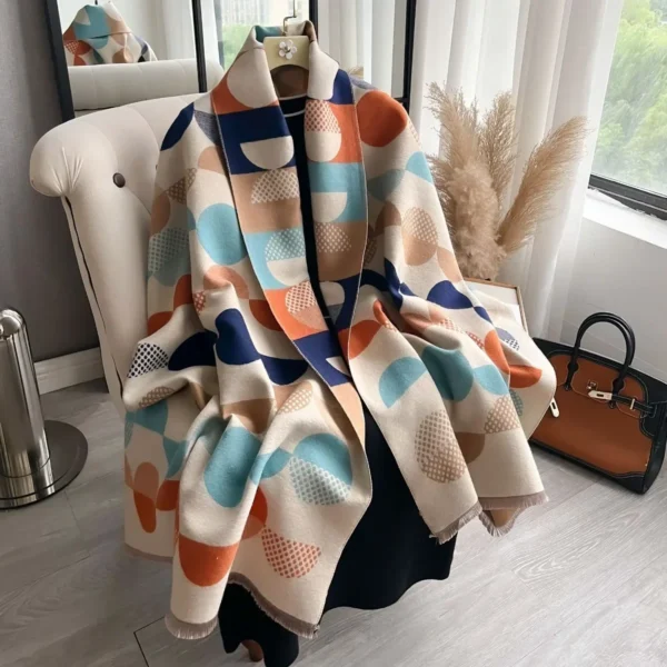 Winter Scarf Women 2024 Luxury Cashmere Shawls Lady Wraps Stole Female Blanket Warm Bufanda Echarpe Pashmina